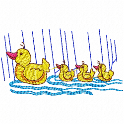 Ducks And Goose Embroidery Design 8